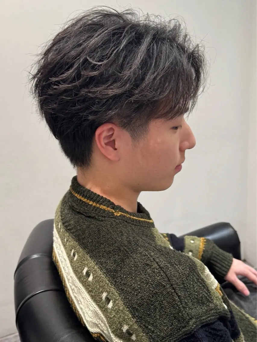 パーマ メンズ パーマ よしえ /心斎橋パーマモデルのヘアスタイル
