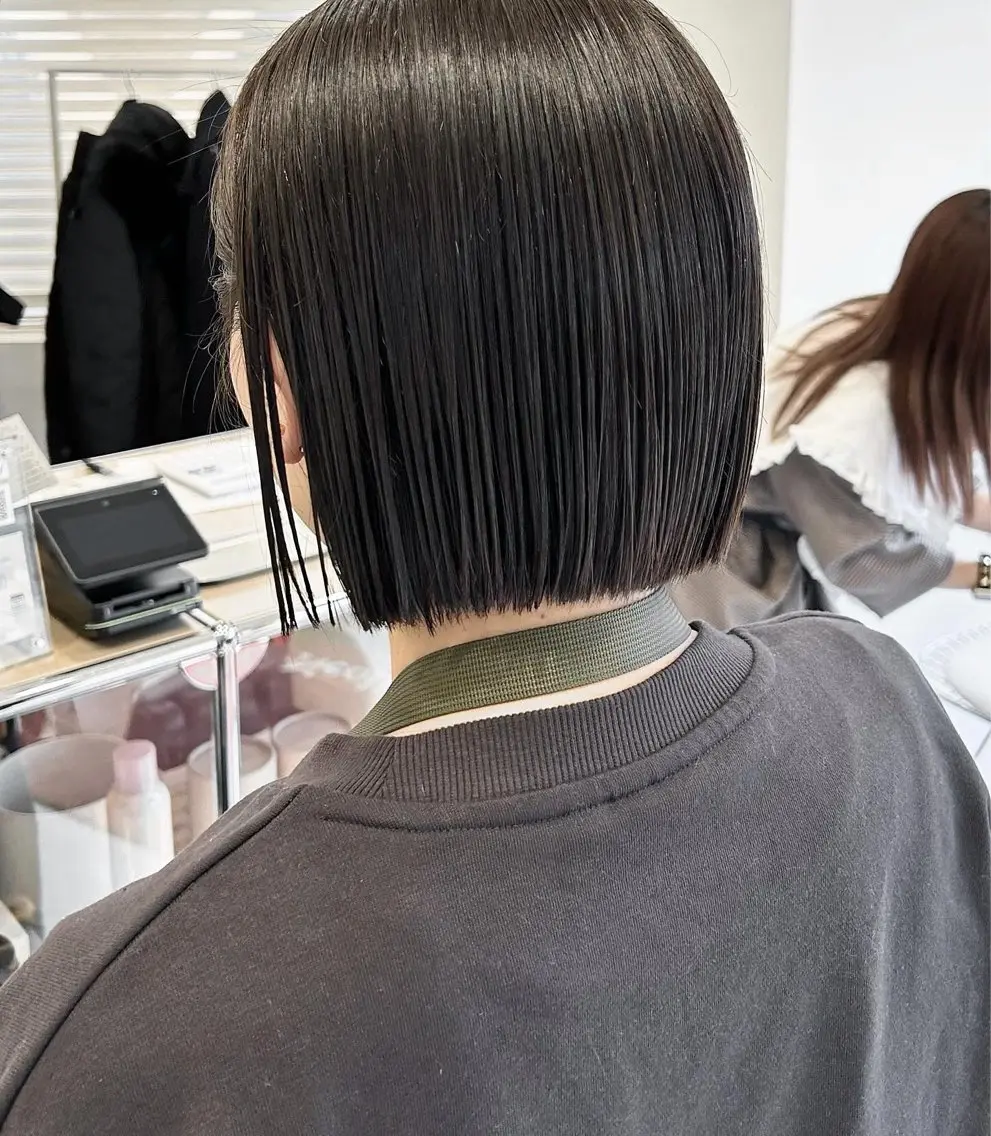ショート カット トリートメント ぱつっとボブ/ 小野あかねのヘアスタイル