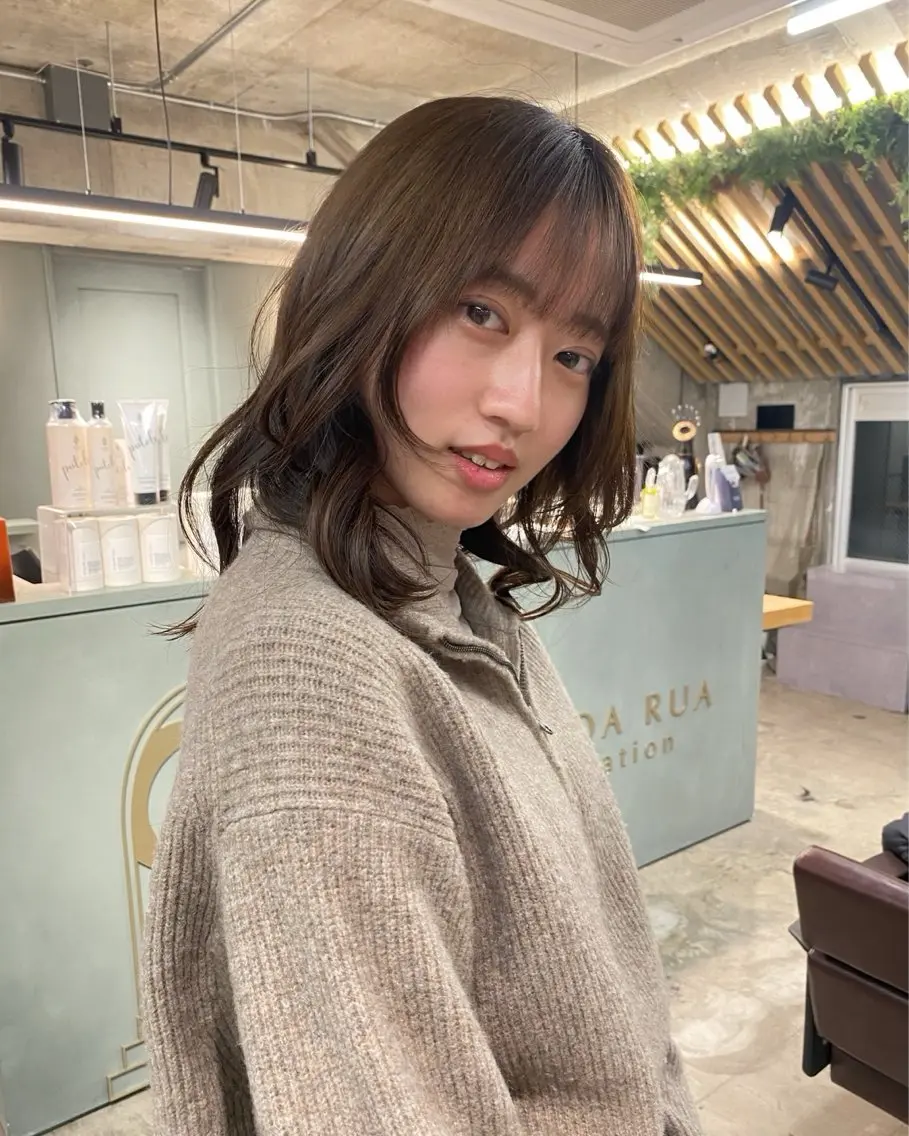 カラー hinakoカラー モデル募集のヘアスタイル