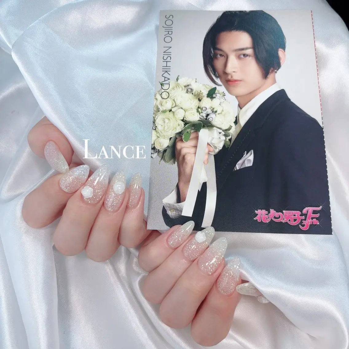 ネイル キラキラネイル 韓国ネイル マグネットネイル 春ネイル ワンホンネイル ハンドネイル Lance nailのネイルデザイン