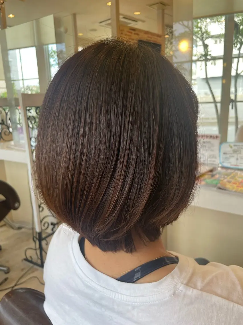 ミディアム ボブ 東恩納 誠のヘアスタイル