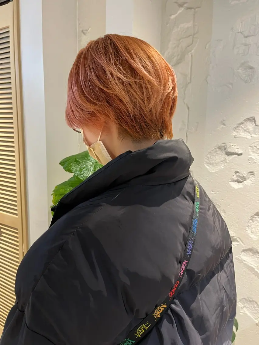🍎平日限定🍎ブリーチカラー+メンズカットの写真