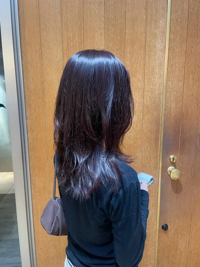 ミディアム カラー レイヤーカット カット ヘアカラー トリートメント レイヤー/縮毛矯正 🪄chihiroのヘアスタイル