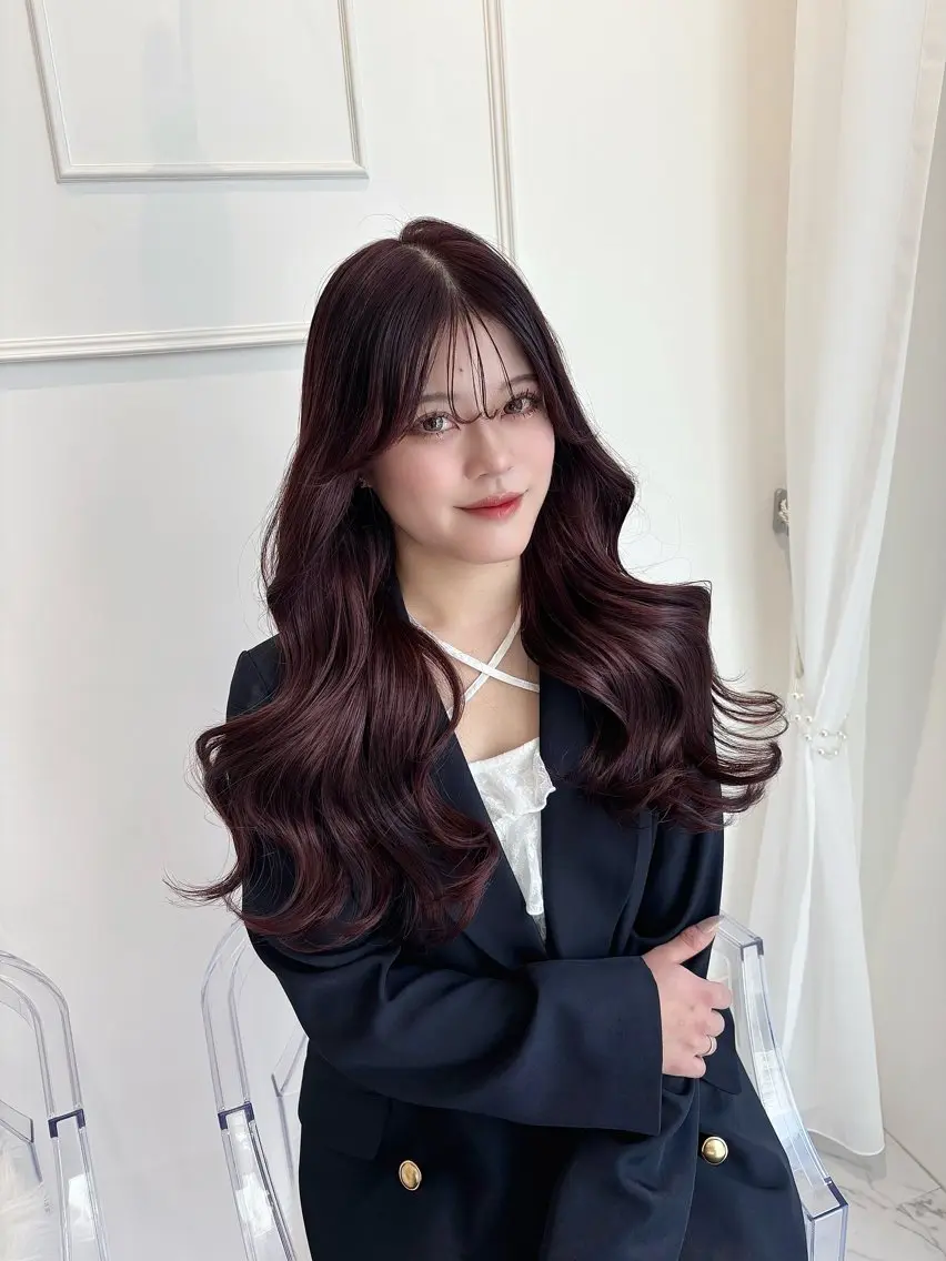 ロング カラー ロング カット ヘアカラー ParveMix 🪽鳥取彩花のヘアスタイル