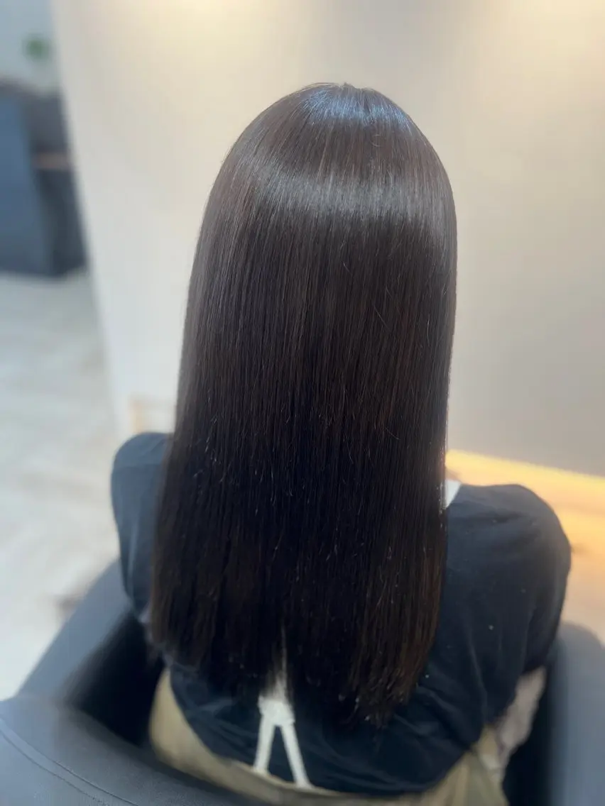 ロング カラー ブラウンカラー おおもり なつみのヘアスタイル