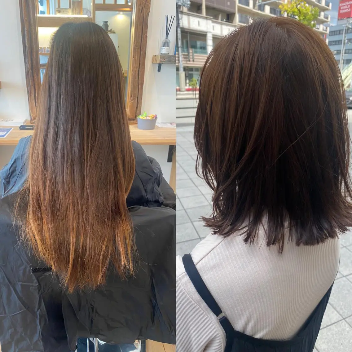ミディアム カラー 髪質改善 大内翔太のヘアスタイル