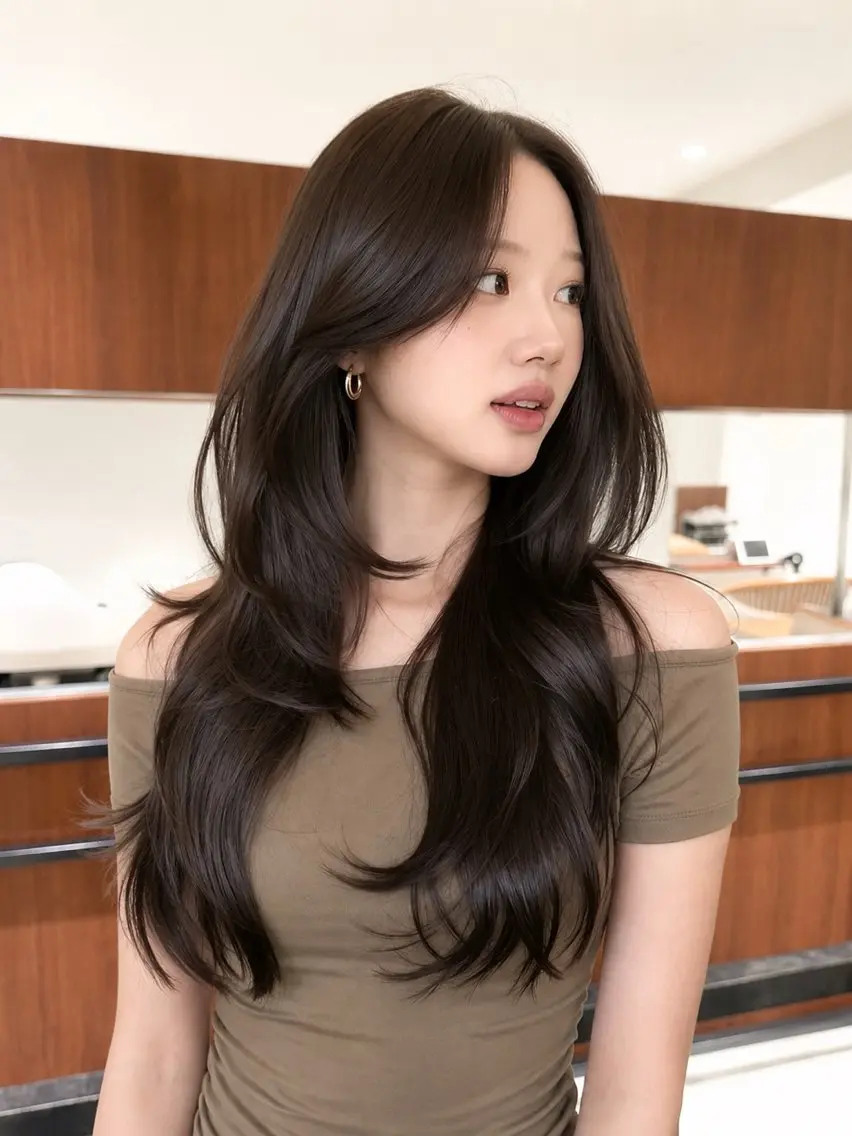 ロング レイヤーカット ショートヘア特化のヘアスタイル