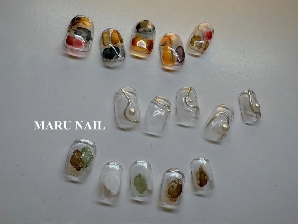 ネイル アートネイル フットネイル ジェルネイル 韓国ネイル マグネットネイル ハンドネイル MARU NAIL manamiのネイルデザイン