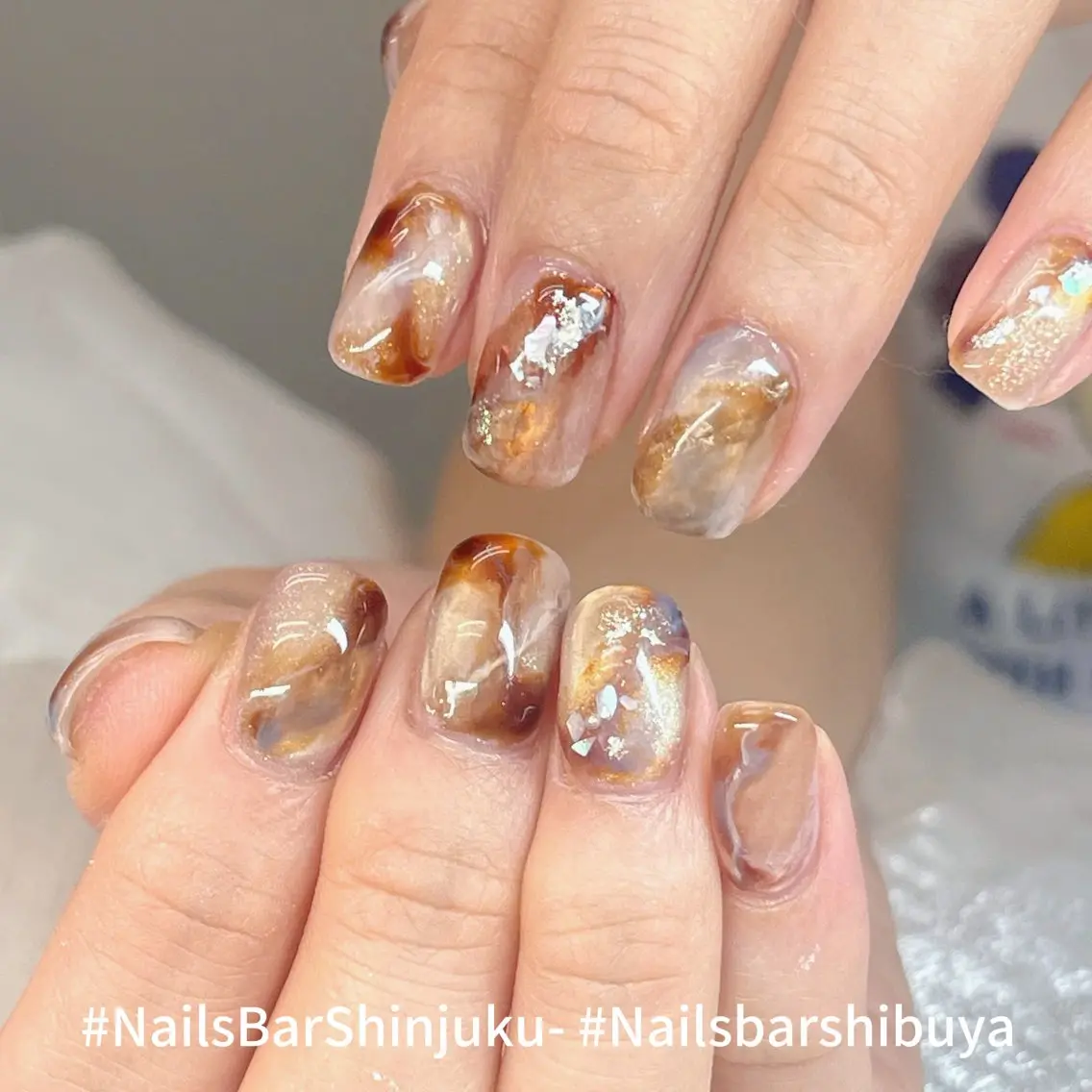 ネイル 長さ出し フレンチネイル ジェルネイル 韓国ネイル ロングネイル NAILS BAR SHINJUKUのネイルデザイン