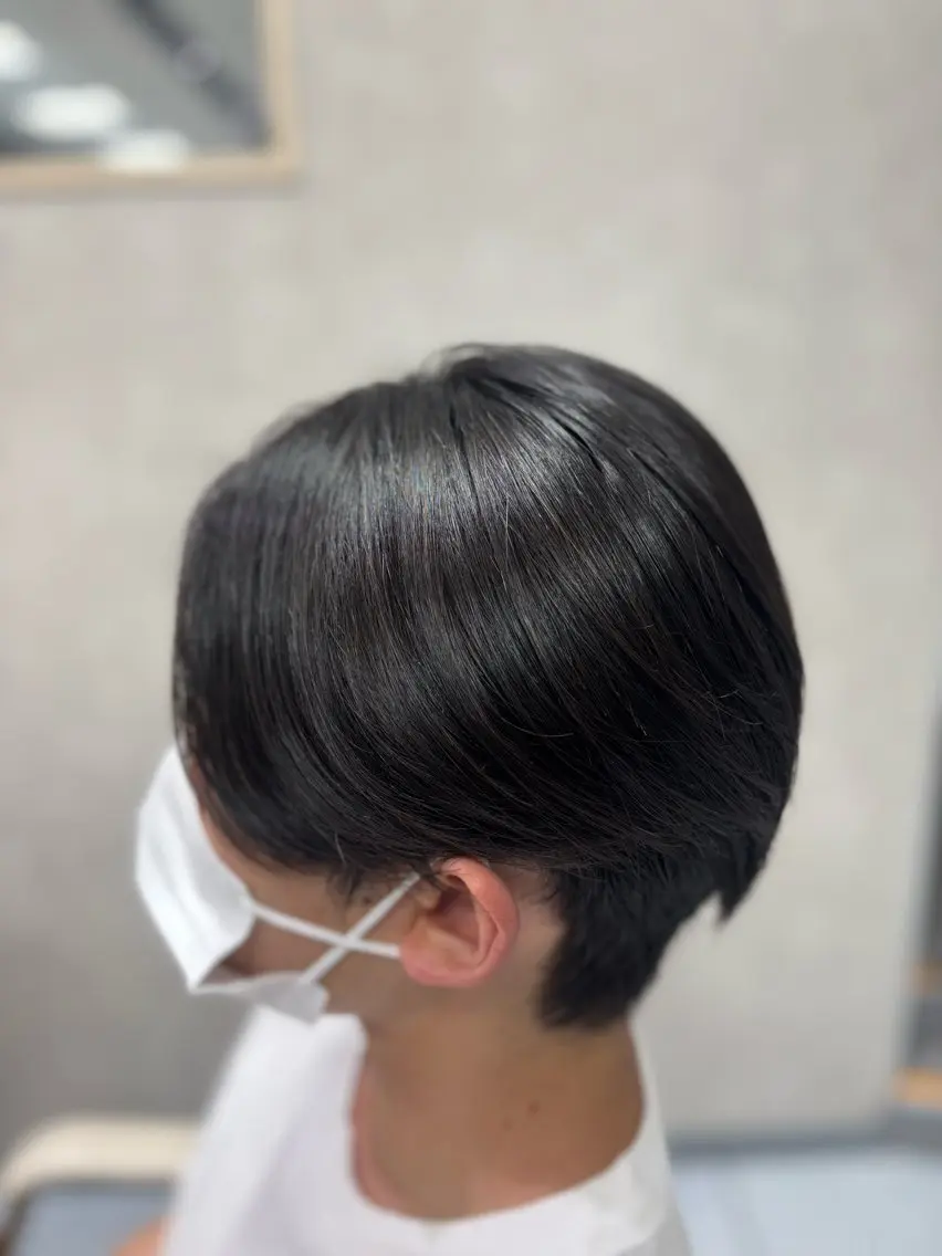 ショート メンズ 縮毛矯正 トリートメント メンズ特化韓国風 パーマスタイル/りんのヘアスタイル