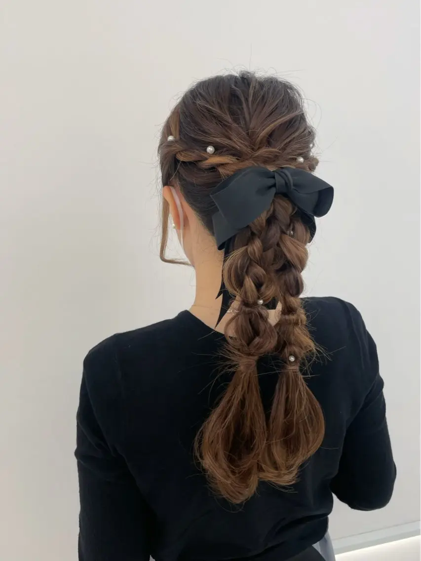 ロング ヘアアレンジ CARELLY Rukaのマツエク・マツパデザイン
