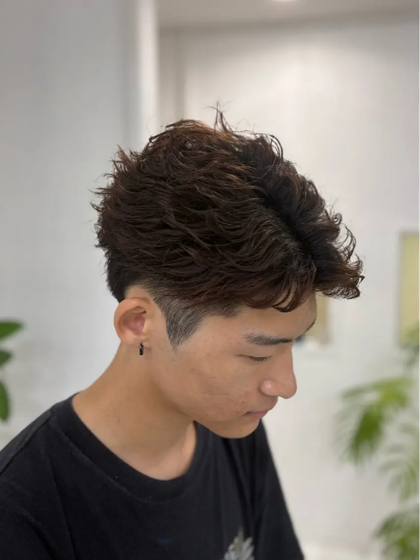 パーマ メンズ メンズパーマ メンズツイストパーマ ツイストパーマ カット パーマ 阿部 渓太のヘアスタイル