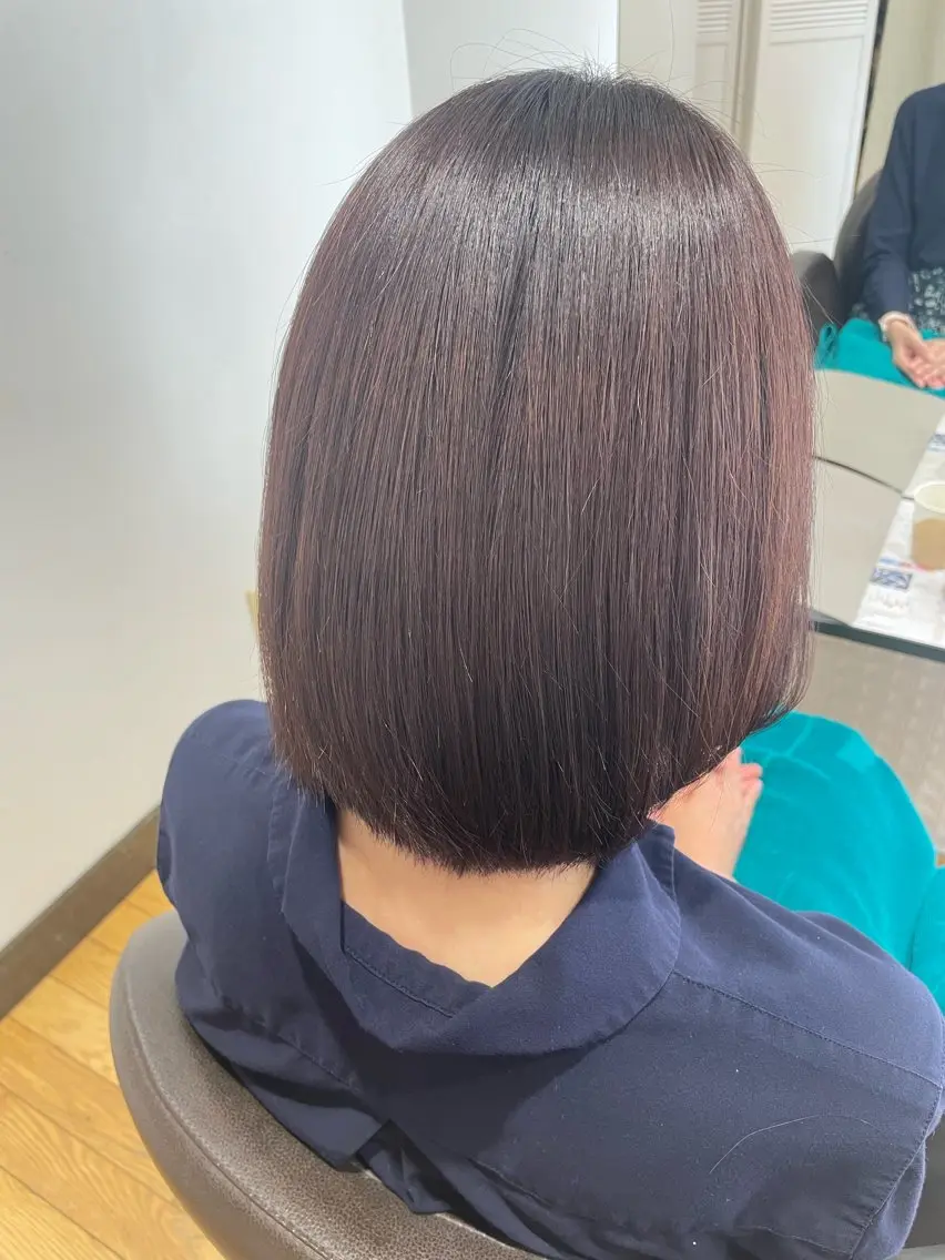 ショート カラー ブラウンカラー ボブ カット ヘアカラー トリートメント 濱口 由華のヘアスタイル