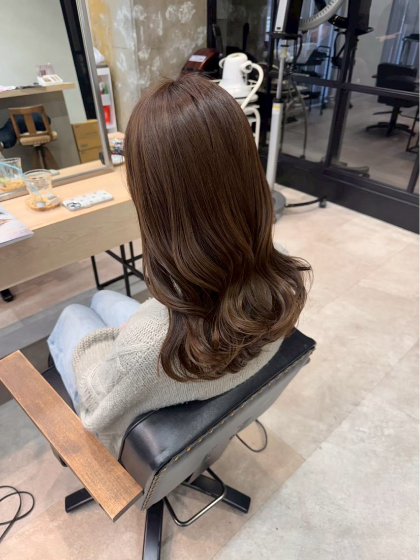 ロング カラー ベージュカラー 艶カラー/暖色カラー ♡nami♡のヘアスタイル