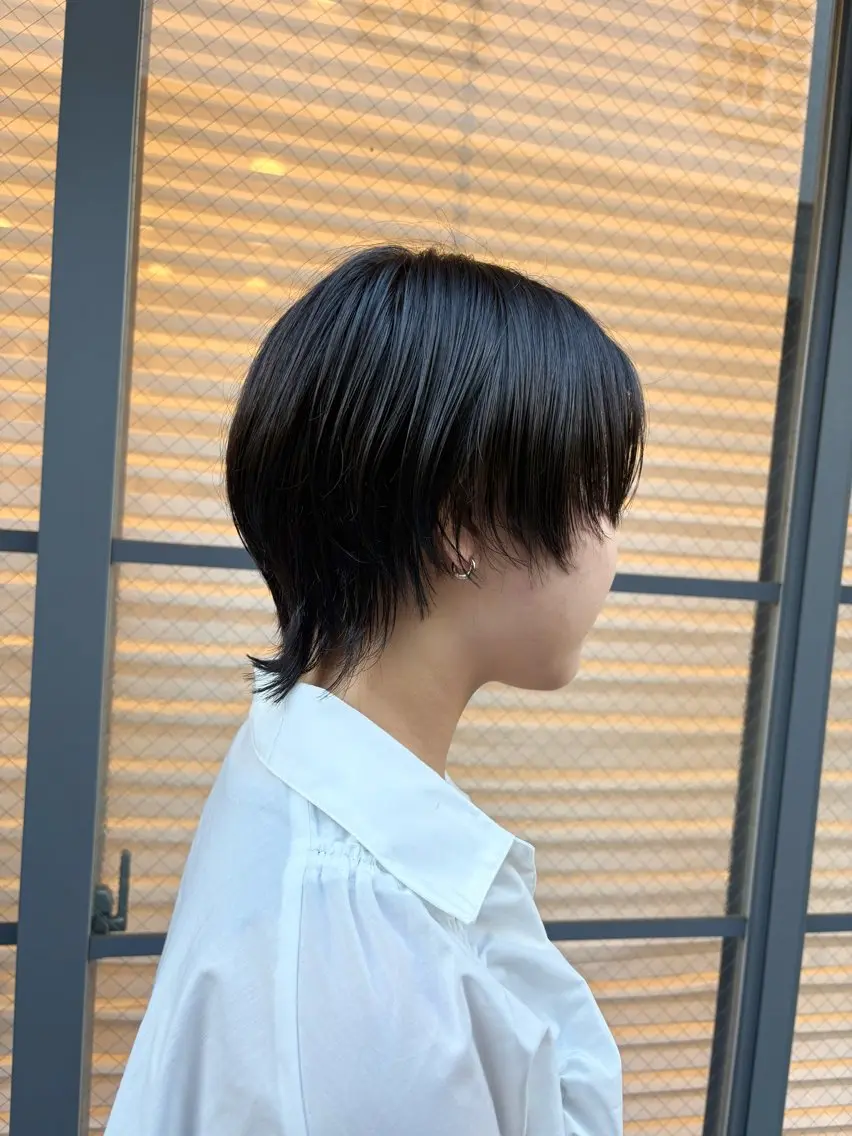 ショート ウルフカット カット ヘアカラー トリートメント 🌷【暖色艶カラー】 shiori🌷のヘアスタイル