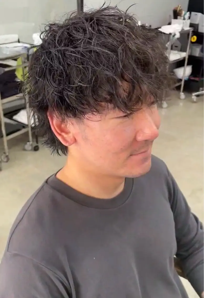 ショート パーマ メンズ メンズ専門サロン wokeのヘアスタイル
