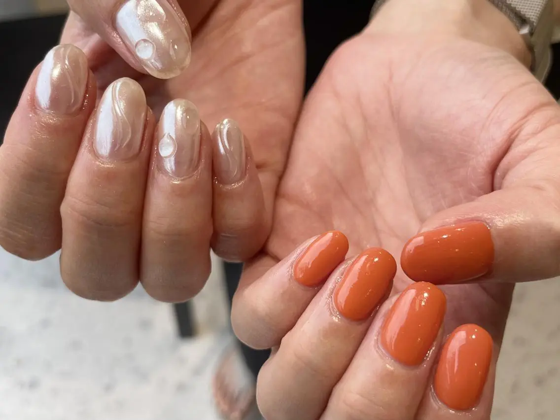 オフ無し💛シンプルデザインネイルの写真
