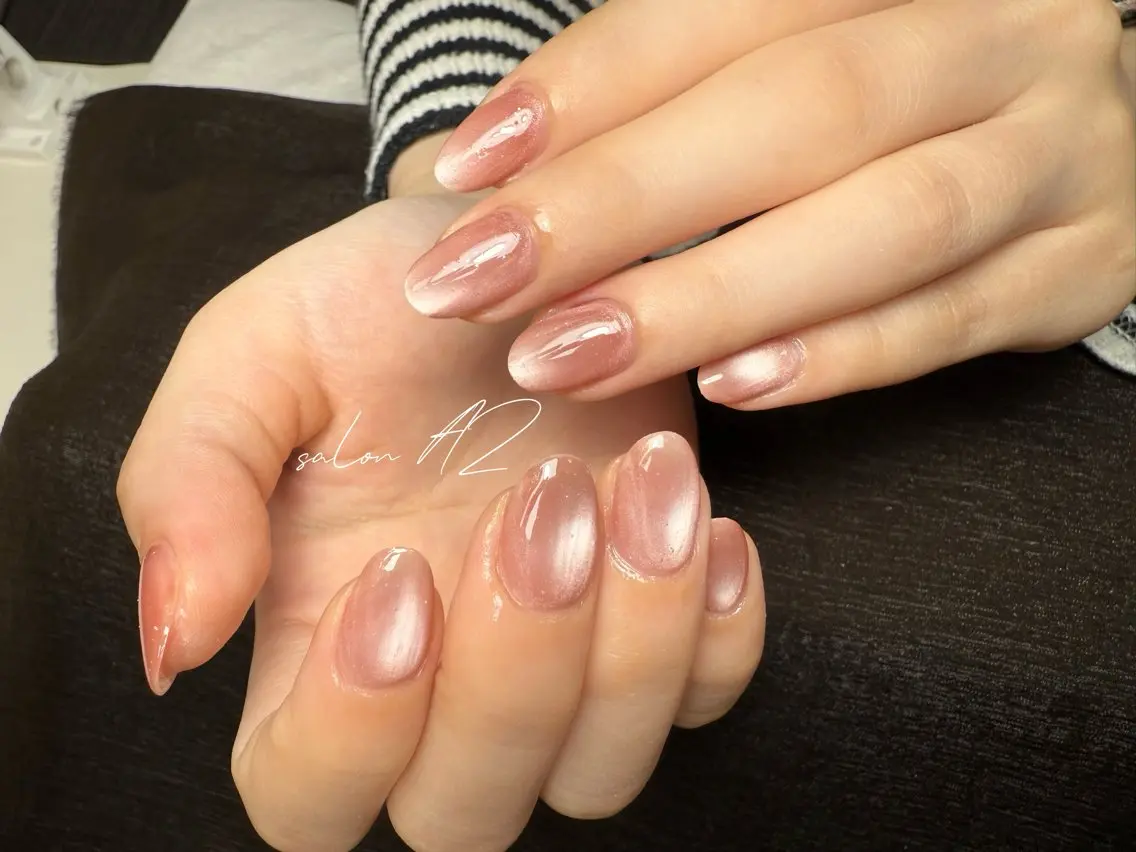 ネイル アートネイル 長さ出し フットネイル フレンチネイル ジェルネイル salon AZのネイルデザイン