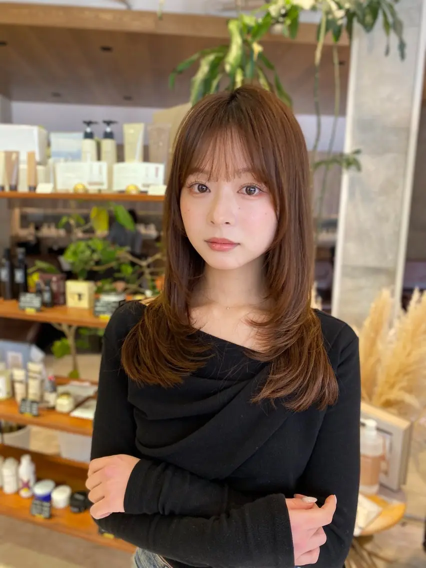 ミディアム カラーモデル募集/ 表参道/原宿/ゆらのヘアスタイル