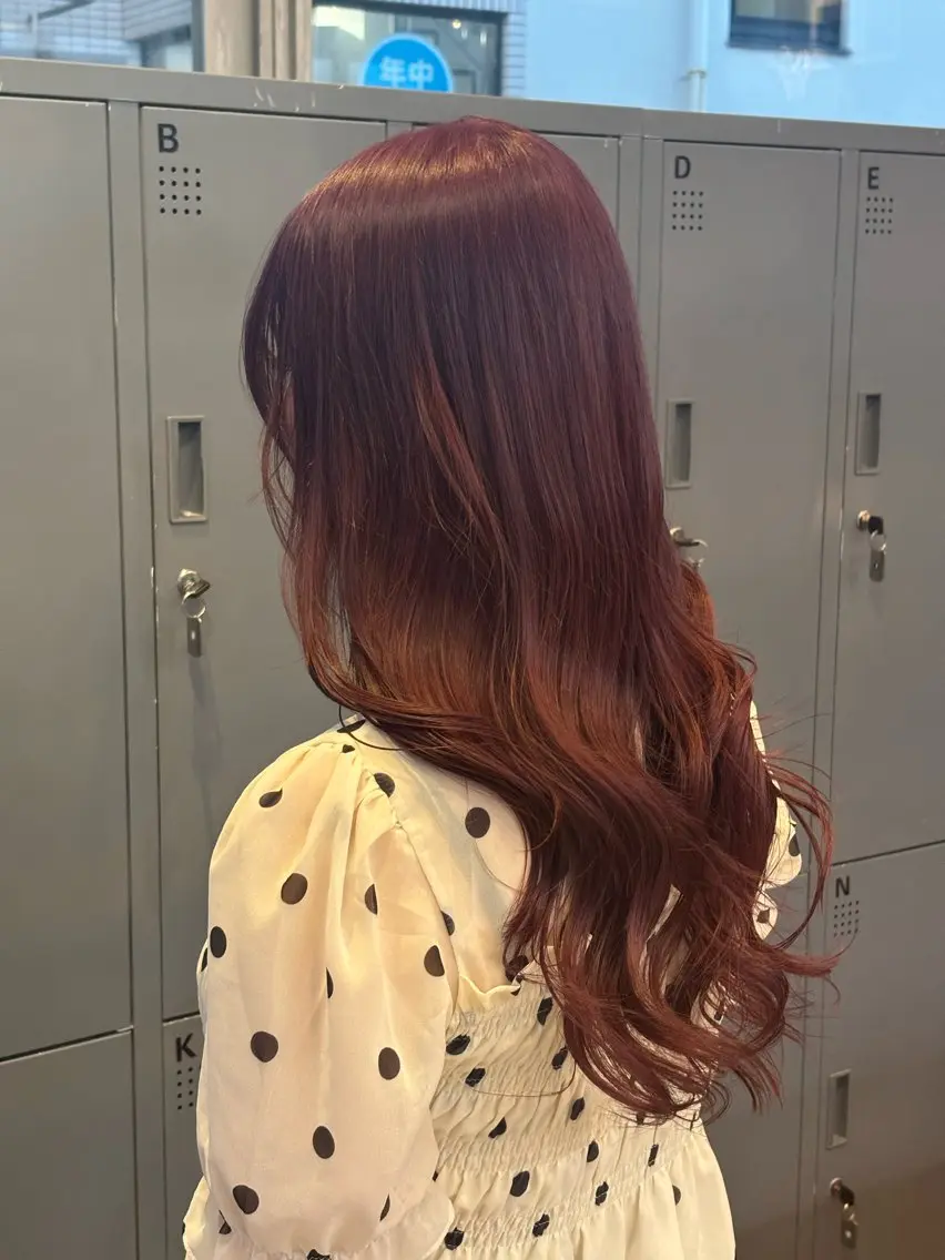 ロング カラー ヘアカラー トリートメント 🎪🩰艶/モテ カラー❣️reinaのヘアスタイル
