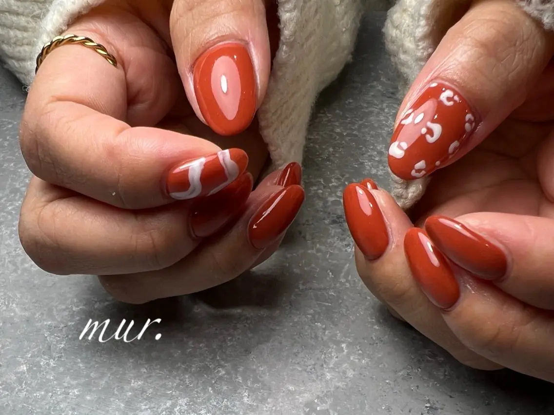ネイル アニマル柄 アートネイル ジェルネイル 韓国ネイル オフィスネイル nailsalon mur.のネイルデザイン