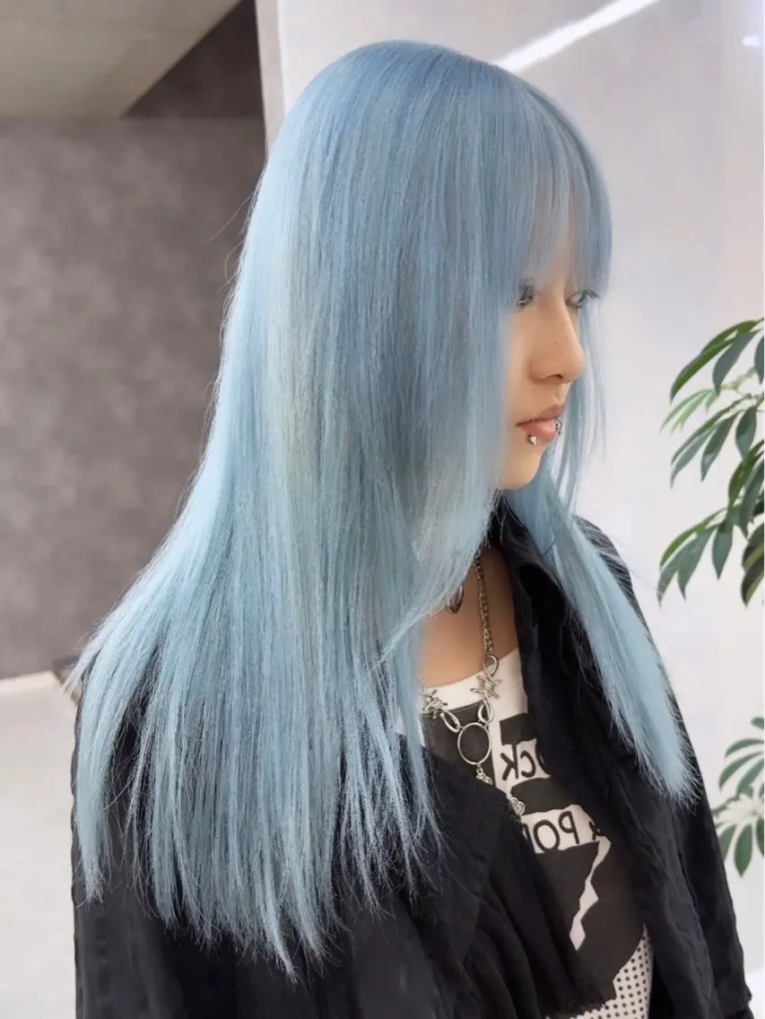 ロング ヘアカラー トリートメント 🤍ムラ修正ブリーチ 🤍原宿/YUUのヘアスタイル