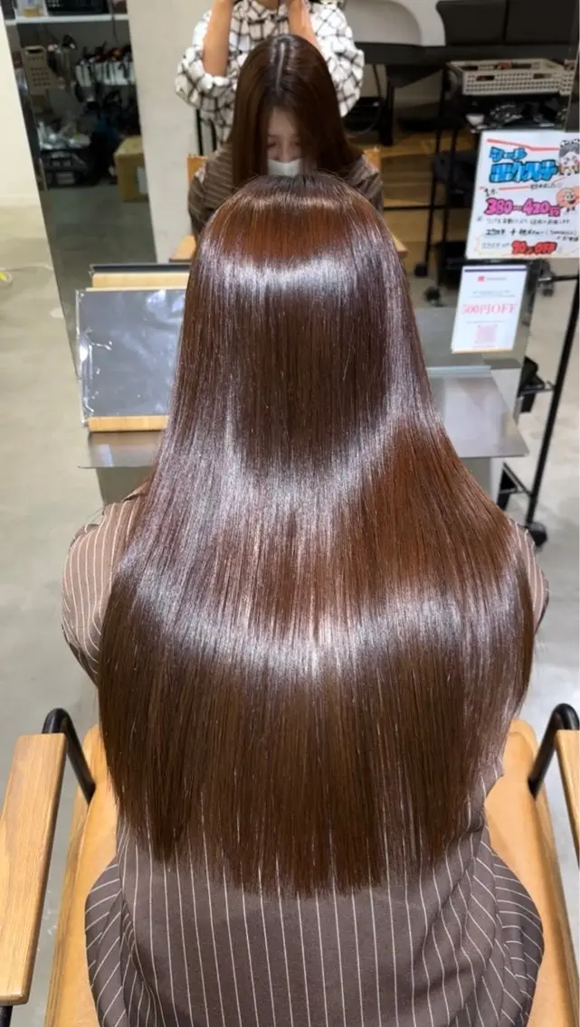 ロング 各務原/カラー/ブリ ーチお任せください!のヘアスタイル