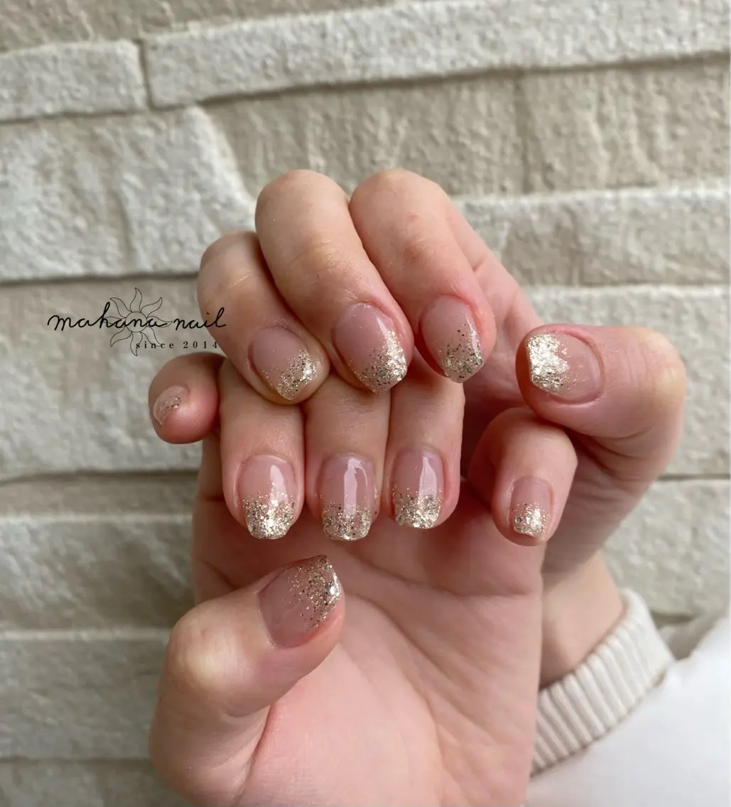 ネイル ラメ(グリッター) mahana nailのネイルデザイン