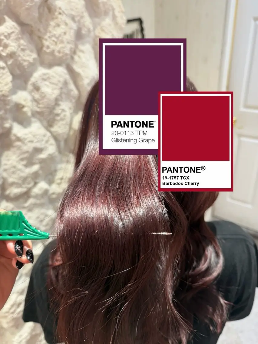 カラー レッドカラー Agu.hair ミサキのヘアスタイル