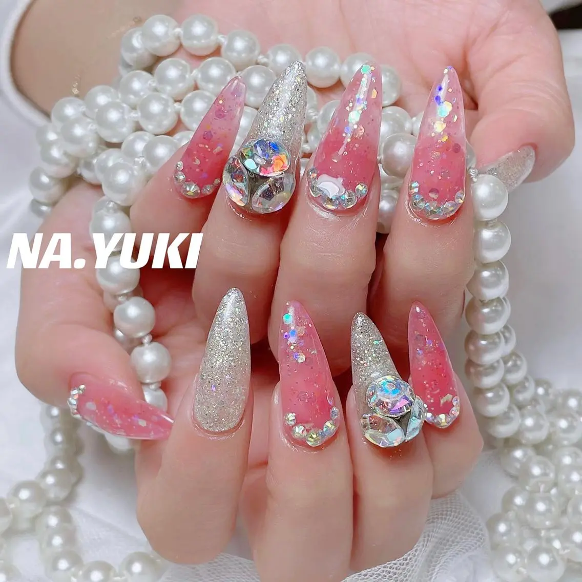 ネイル ロングネイル ハンドネイル ハンドケア 🎀 moo～ 🎀のネイルデザイン