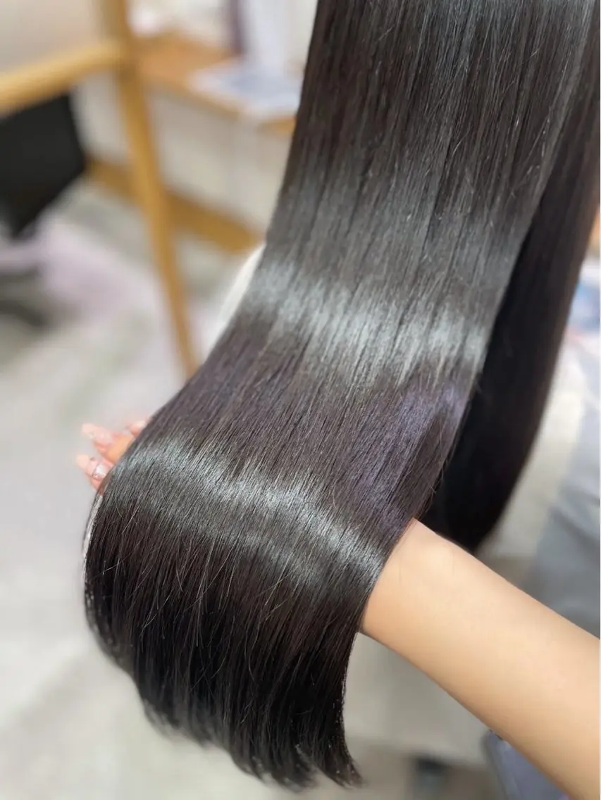 ロング ボブ 顔周りカット ハイライト 髪質改善 レイヤーカット といだなぎさ /エクステ🩶のヘアスタイル