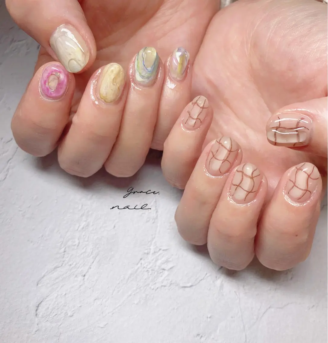 ネイル ハンドネイル ☆*。Grace Nail。*☆のネイルデザイン
