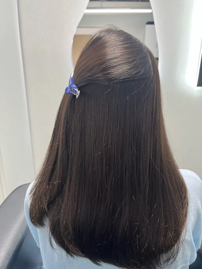 ロング カット ヘアカラー 縮毛矯正 トリートメント 仙台/艶髪/ ‎レイヤー/ゆうか♡のヘアスタイル
