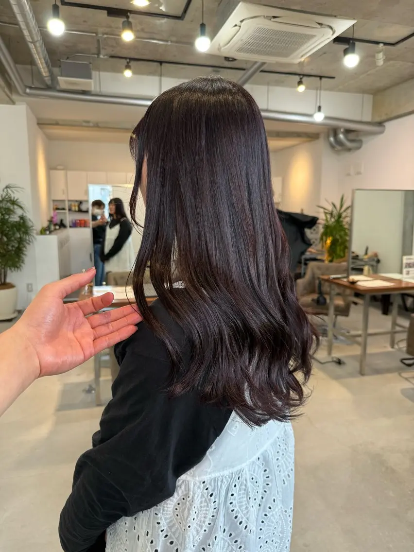 ロング カラー ロング カット ヘアカラー トリートメント カイリ /レイヤーカットのヘアスタイル