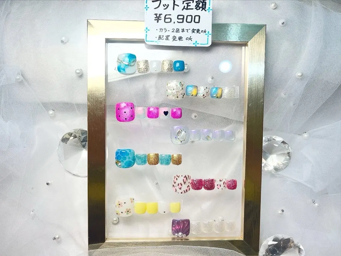 ネイル フットネイル Queennail 北堀江megumiのネイルデザイン