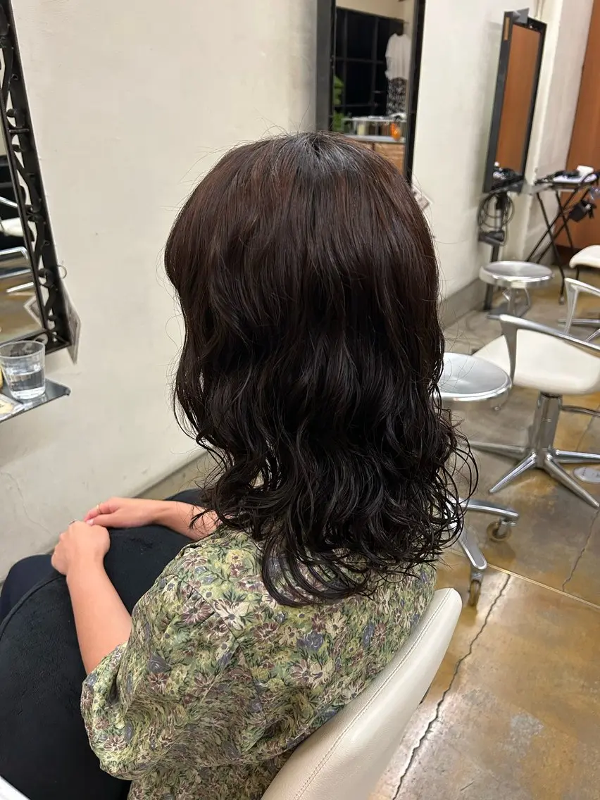 パーマ 野上 茅咲のヘアスタイル