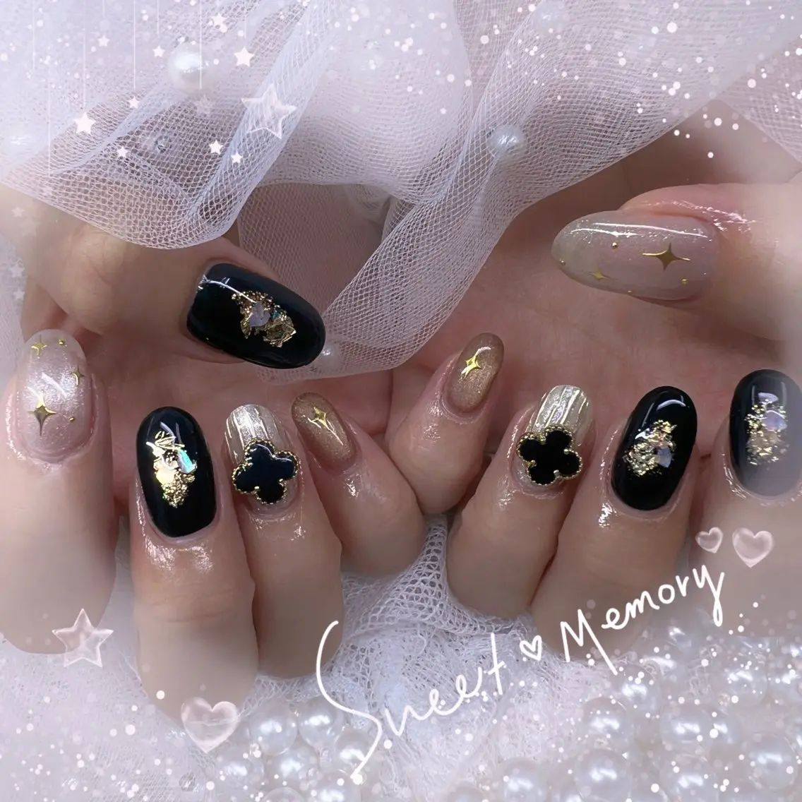 ネイル チークネイル フレンチネイル ガーリー ガラスフレンチ グラデーション ハンドネイル Chill Nailsalonのネイルデザイン