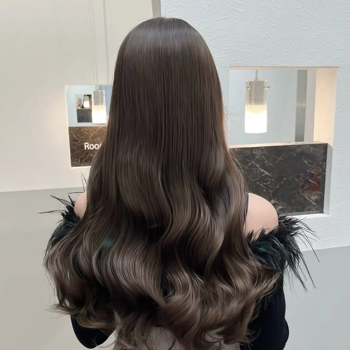 ロング カラー ベージュカラー ヘアカラー トリートメント 藤井 清香のヘアスタイル