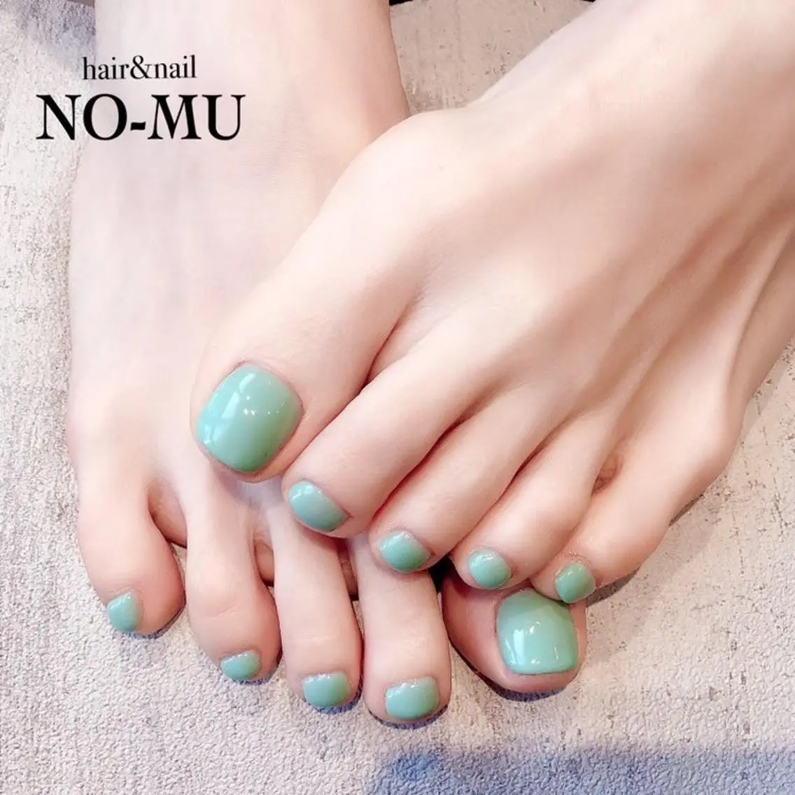 ネイル グリーン ハンドネイル hair&nail NO-MUのネイルデザイン