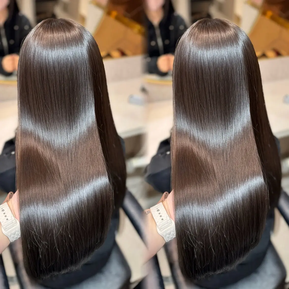 【6月限定💞】美髪縮毛矯正＋前髪顔周りカット＋1step treatment🫧の写真