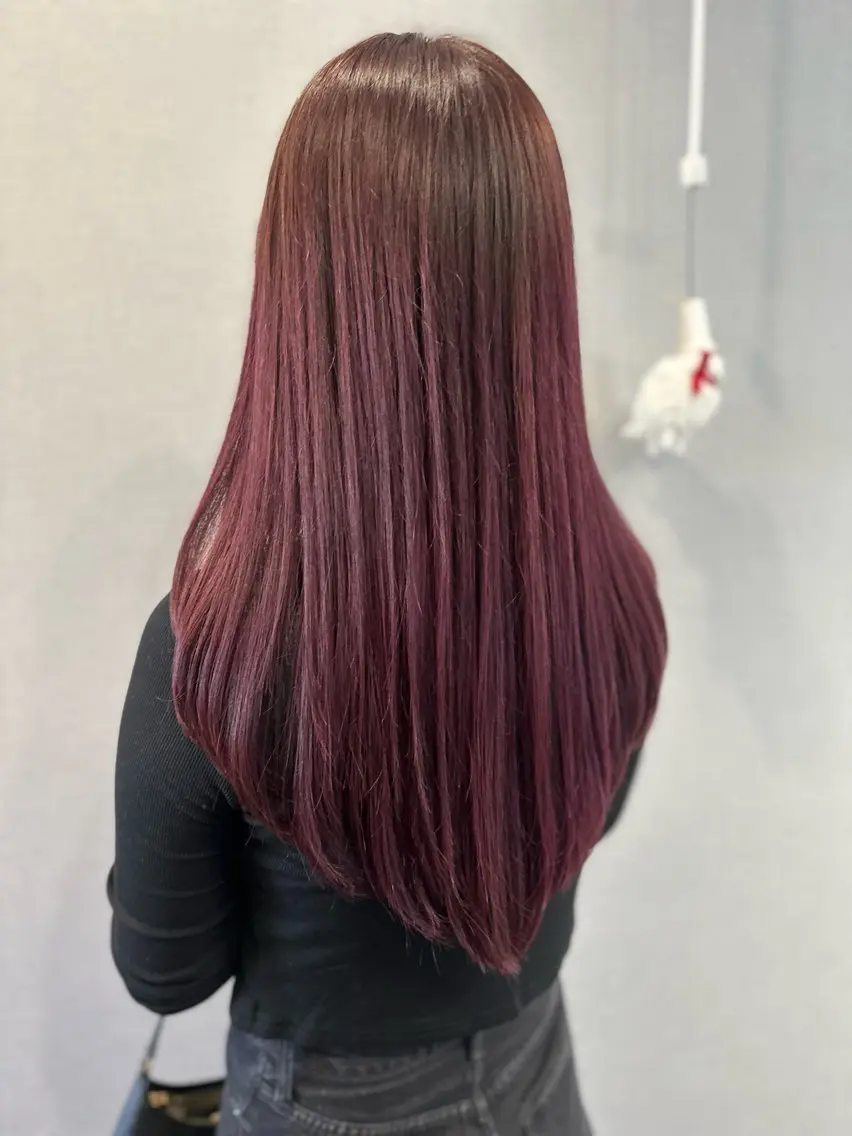 ロング カット ヘアカラー トリートメント K Harukaのヘアスタイル
