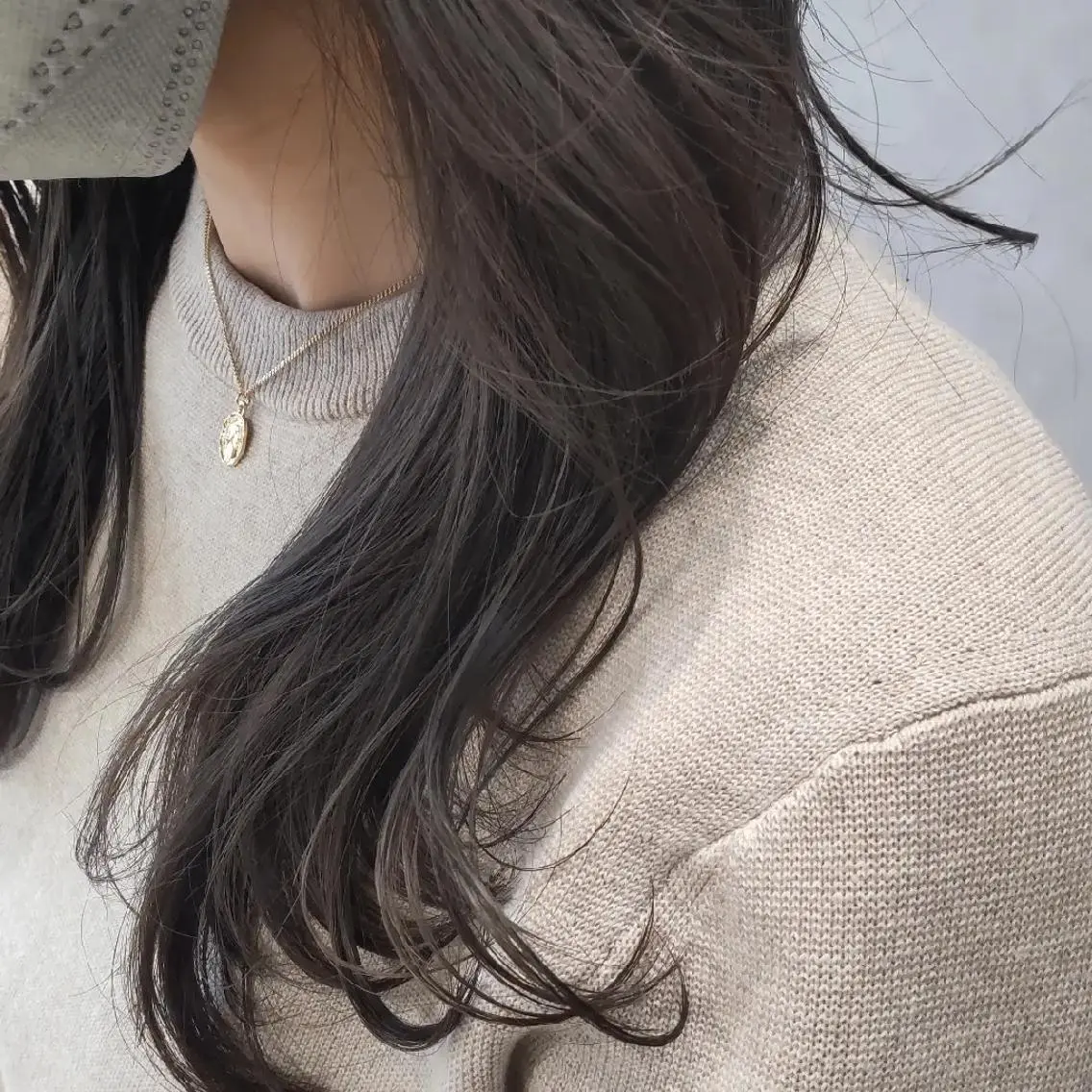 ミディアム くびれヘア 韓国風ヘア レイヤーカット 北村 恵美のヘアスタイル