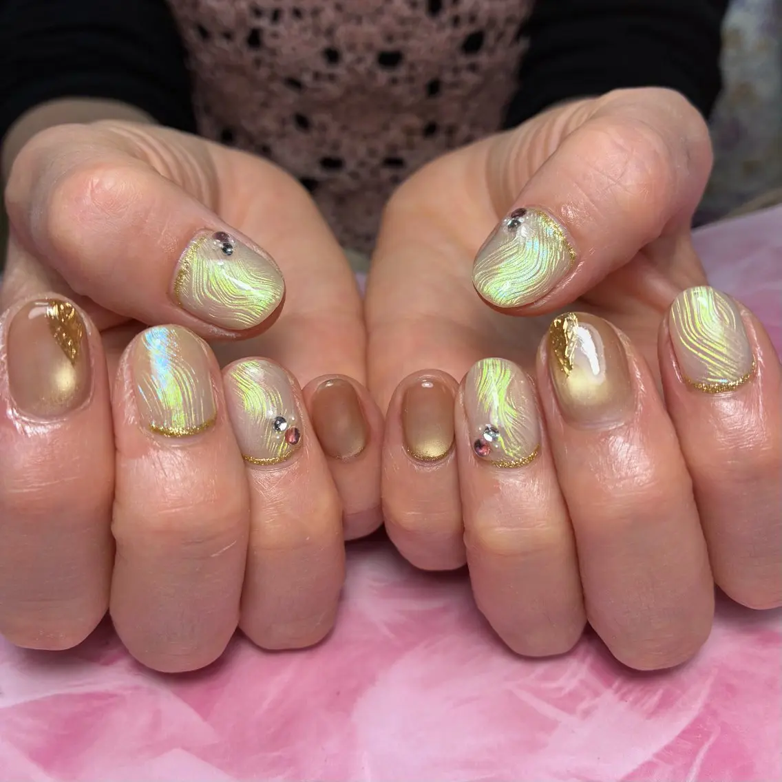 ショート ハンドネイル hs nail salonのネイルデザイン