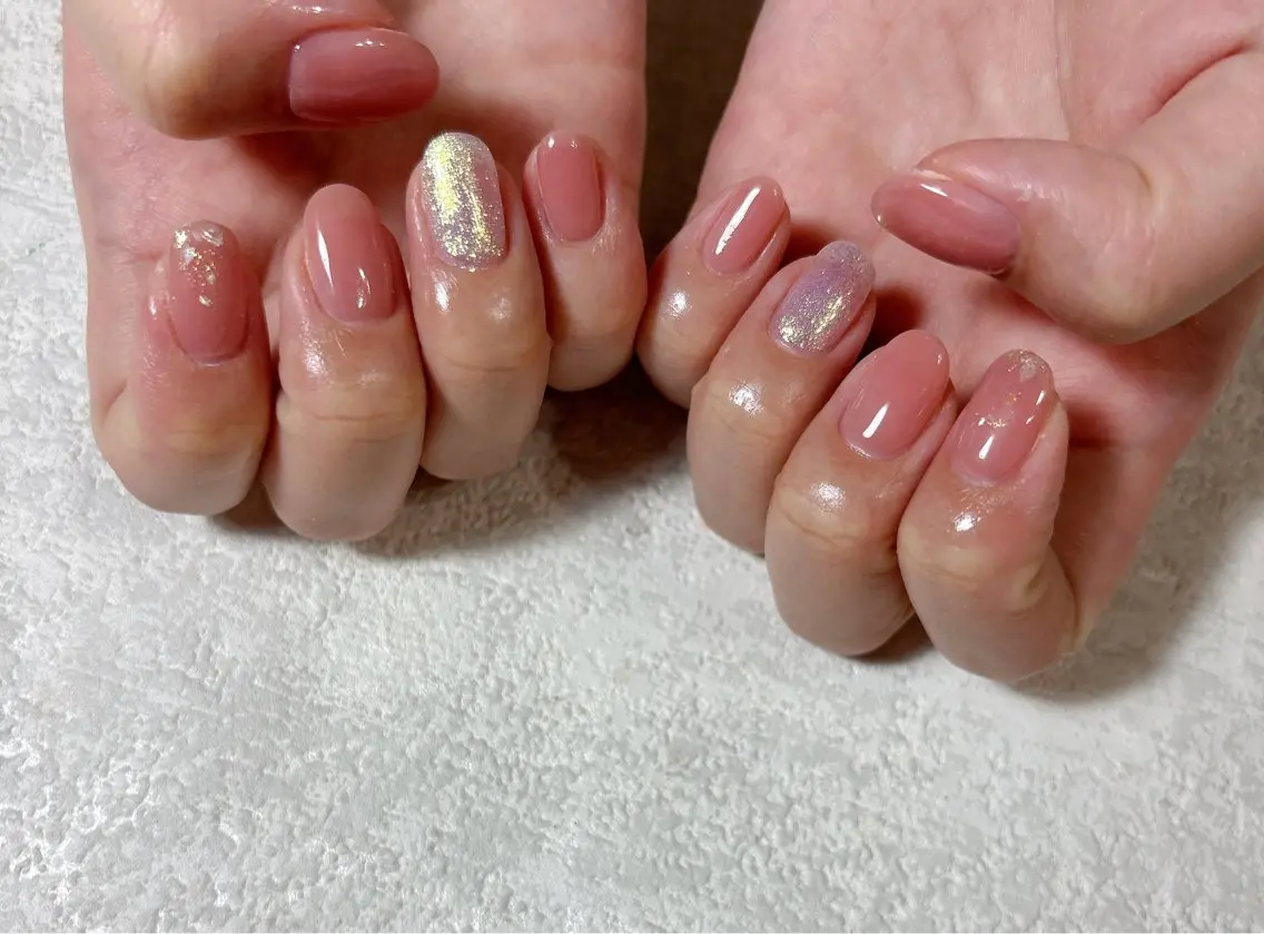 ネイル オーロラネイル フラワーネイル フットネイル フレンチネイル ジェルネイル ハンドネイル kiki nail たまプラーザのネイルデザイン
