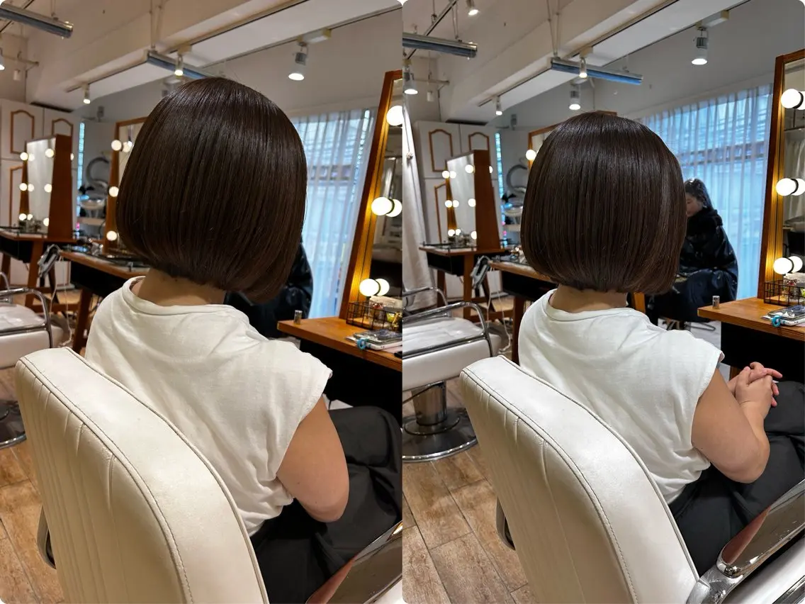 ミディアム カラー ヘアカラー トリートメント 縮毛矯正/カラー/ ヘアセット/松田健佑のヘアスタイル