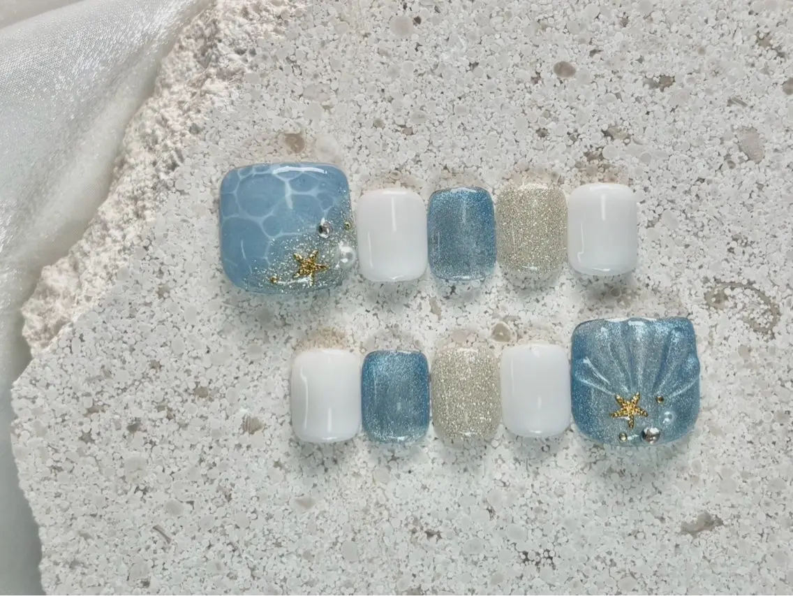 ネイル フットネイル joieange浜元 心斎橋店Nail🦋のネイルデザイン