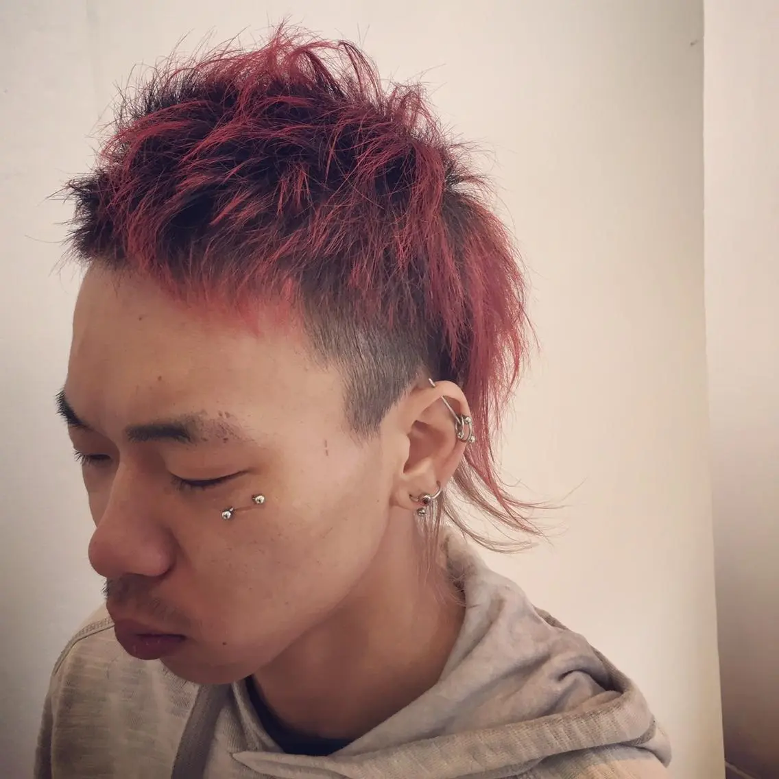ショート カラー メンズ 天王寺区🌟大好評バ ッサリ◎美髪改善矯正のヘアスタイル
