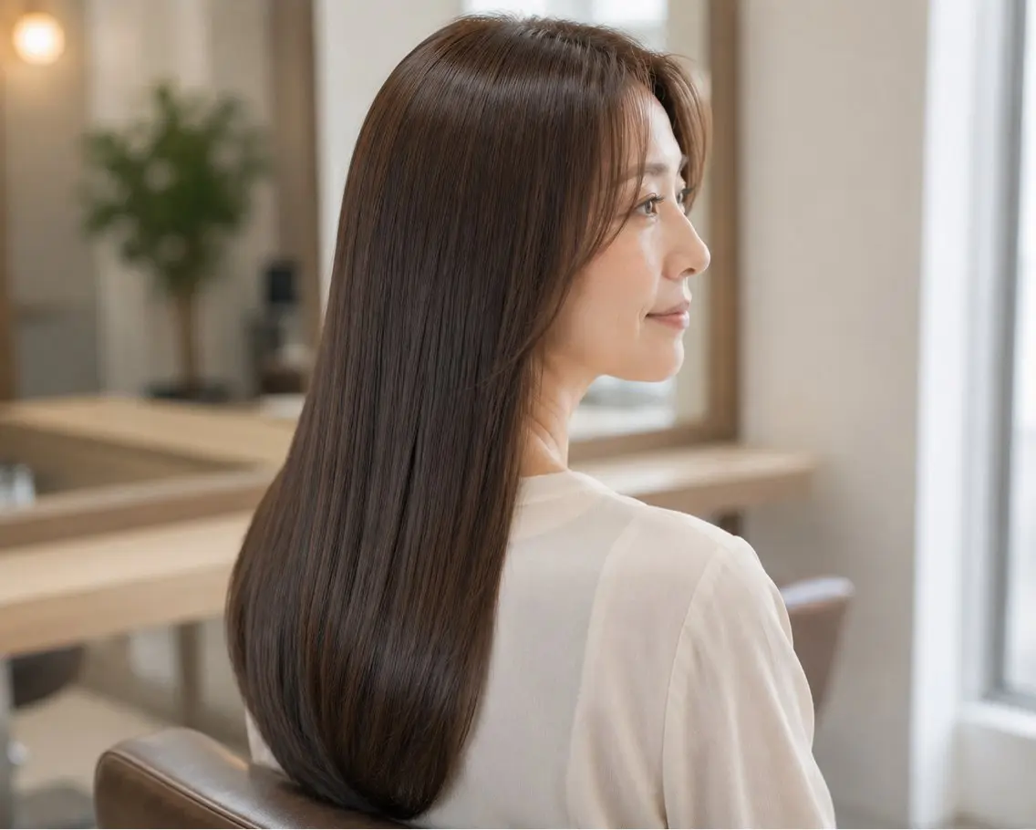 【艶髪プレミアム】美髪縮毛矯正+似合わせカット+バイカルテトリートメントの写真