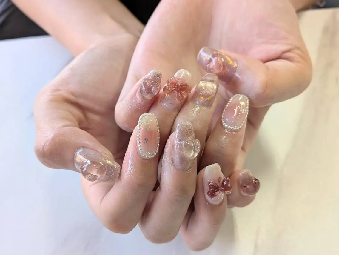 ネイル 持ち込み バニーラッシュ Nail. HANAのネイルデザイン
