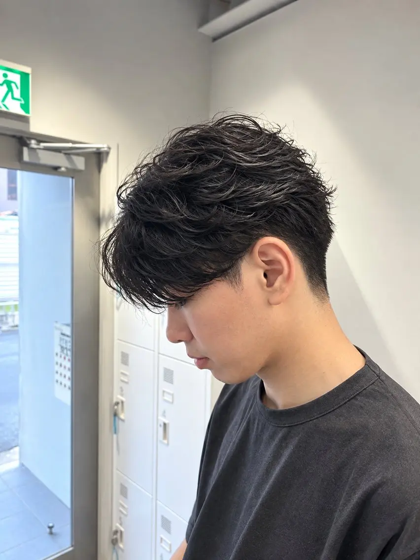 パーマ メンズ カット パーマ 👑駅近メンズサロン パーマ特化北千住👑のヘアスタイル